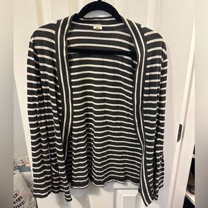 J Crew Striped Cardigan